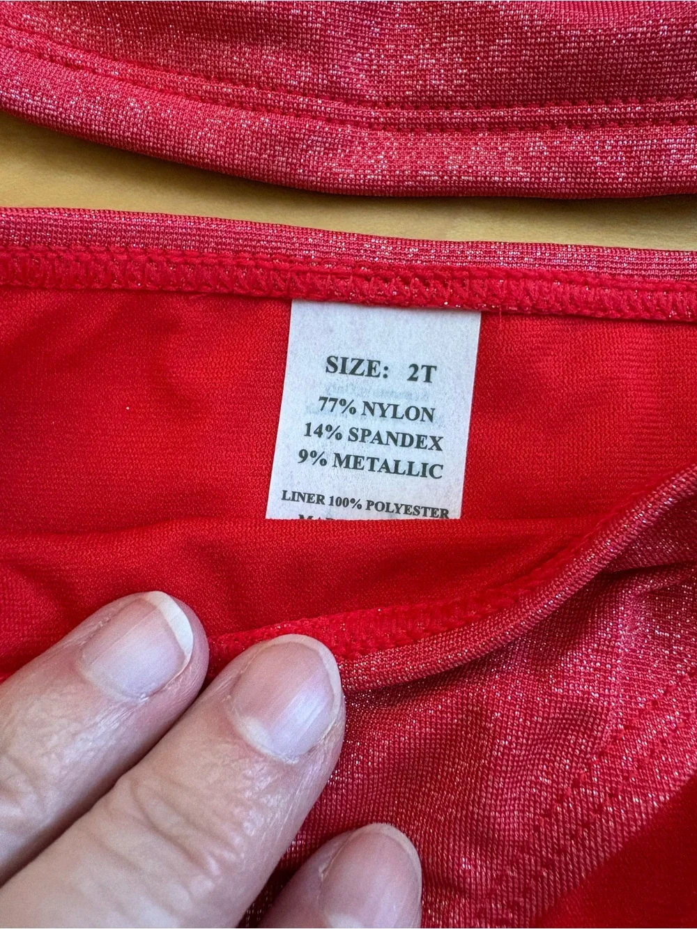 NWT Kanu Surf 2 pc Bikini in Red Size 2T